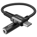 Acefast C1-07 USB-C / 3,5 mm AUX-audioadapter - zwart