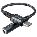 Acefast C1-07 USB-C / 3,5 mm AUX-audioadapter - donkergrijs