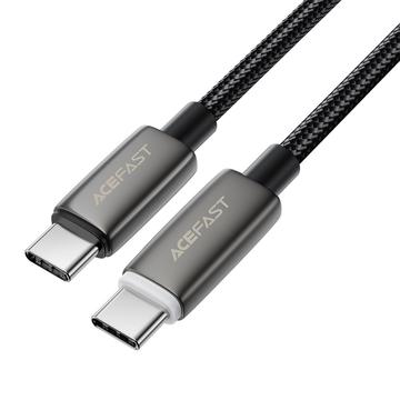 Acefast C23-03 Smart Power-Off USB-C Oplaadkabel - 60W/3A, 1.2m - Zwart