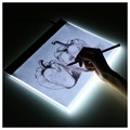 Acryl LED Teken- / Sjabloonbord - A4, 235x330mm