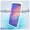 Active Series IP68 Samsung Galaxy S10 Waterdicht Hoesje - Wit