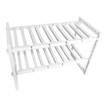 Verstelbaar keukenopbergrek voor gootsteenkast - Wit