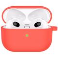 AirPods 3 Siliconen Hoesje met Sleutelhanger A060 - Rood