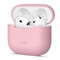 AirPods 4 Tech-Protect Silicone Hoesje - Stoffig Roze