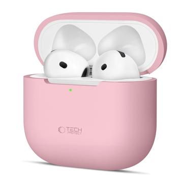 AirPods 4 Tech-Protect Silicone Hoesje - Stoffig Roze