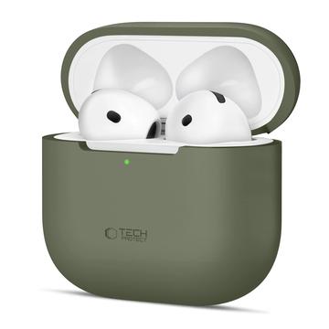 AirPods 4 Tech-Protect Silicone hoesje - Olijfgroen