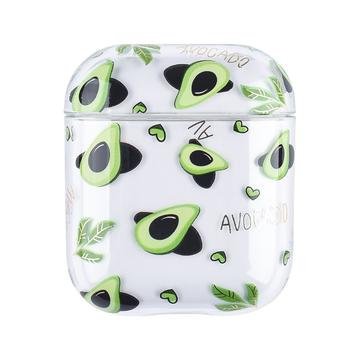 AirPods / AirPods 2 Fruit Plastic Hoesje - Avocado