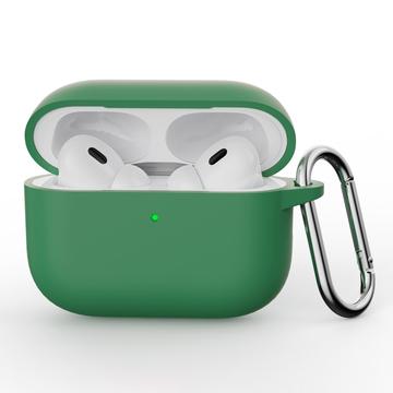 AirPods Pro 3 siliconen hoesje met karabijnhaak - Groen