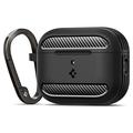 AirPods Pro 3 Spigen Rugged Armor TPU Hoesje - Zwart