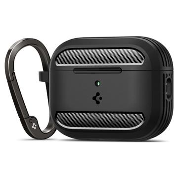AirPods Pro 3 Spigen Rugged Armor TPU Hoesje - Zwart
