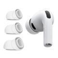 AirPods Pro 3 Tech-Protect siliconen oordopjes - S, M, L - Wit