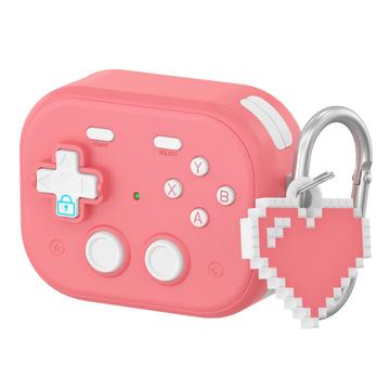 AirPods Pro 3 Vintage Game Console Stijl Plastic Etui met Hart Hanger - Roze