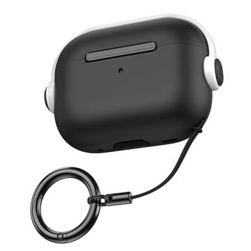 AirPods Pro/AirPods Pro 2 AhaStyle WG109 Hybride Hoesje - Wit / Zwart
