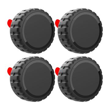 Apple AirTag 1/2 zelfklevende waterdichte hoes - 4 stuks. - Zwart