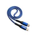 Akyga USB-C kabel 100W, 0,5m - USB-C/USB-C - Blauw