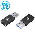 Angelbird USB 3.1 Type-A / Type-C Adapter - Zwart
