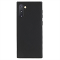 Anti-Vingerafdruk Mat Samsung Galaxy Note10 TPU Hoesje - Zwart