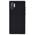 Anti-Vingerafdruk Mat Samsung Galaxy Note10+ TPU Hoesje - Zwart