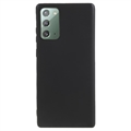 Anti-Vingerafdruk Mat Samsung Galaxy Note20 TPU Hoesje - Zwart