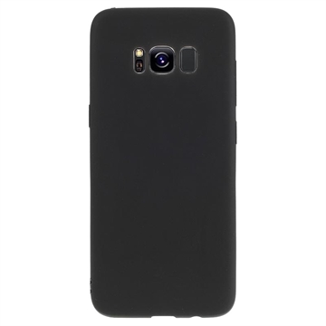 Anti-Vingerafdruk Mat Samsung Galaxy S8 TPU Hoesje - Zwart