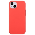 iPhone 15 Plus Anti-Vingerafdruk Mat TPU Hoesje - Rood