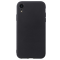 Anti-Vingerafdruk Mat iPhone XR TPU Hoesje - Zwart
