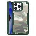 iPhone 15 Pro Max Anti-Shock Hybride Hoesje - Camouflage - Groen