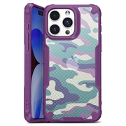iPhone 15 Pro Max Anti-Shock Hybride Hoesje - Camouflage