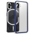 Anti-shock Nothing Phone (1) Hybrid Case - Blauw / Doorschijnend