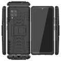 Antislip Samsung Galaxy A42 5G Hybrid Case - Zwart