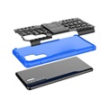 Huawei P30 Pro Anti-Slip Hybride Hoesje met Standaard - Blauw / Zwart