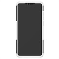 Antislip Huawei P30 Hybrid Case - Wit / Zwart
