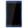 Antislip Samsung Galaxy Tab A 8.0 (2019) Hybride Hoesje - Blauw / Zwart