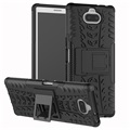 Antislip Sony Xperia 10 Hybrid Case - Zwart