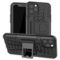 Antislip iPhone 11 Pro Hybrid Case met Standaard - Zwart