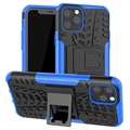 Antislip iPhone 11 Pro Hybrid Case met Standaard - Blauw / Zwart