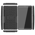 Samsung Galaxy Tab A7 Lite Antislip Hybride Hoesje met Standaard - Zwart