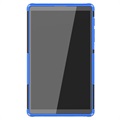 Samsung Galaxy Tab A7 Lite Antislip Hybride Hoesje met Standaard - Blauw / Zwart