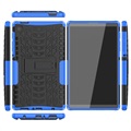 Samsung Galaxy Tab A7 Lite Antislip Hybride Hoesje met Standaard - Blauw / Zwart