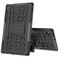 Lenovo Tab K10 Hybride Anti-Slip Case met Standaard - Zwart