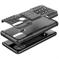 Antislip Xiaomi Redmi 9C, Redmi 9C NFC Hybrid Case met Standaard - Zwart