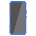 Antislip Samsung Galaxy S22 5G Hybrid Case met Standaard - Blauw / Zwart