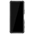 Antislip Sony Xperia 10 III, Xperia 10 III Lite Hybrid Case - Zwart