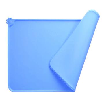 Anti-slip Siliconen Voedingsmat voor huisdieren - 47x30cm - Blauw