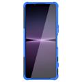 Antislip Sony Xperia 1 IV Hybrid Case - Blauw / Zwart