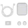 4-in-1 Apple AirPods / AirPods 2 siliconen accessoireset - wit