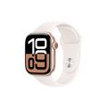Apple Watch 10 GPS MWWH3QN/A - Aluminium, Lichtroze Sportband, S/M, 42mm - Roségoud
