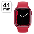 Apple Watch 7 WiFi MKN23FD/A - Aluminum, Rood Sportbandje, 41mm