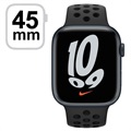 Apple Watch Nike 7 LTE MKL53FD/A - Aluminium, Ant./Zwart Sportbandje, 45 mm - Middernacht