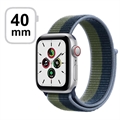 Apple Watch SE LTE MYEG2FD/A - 40 mm, diepblauwe sportlus - zilver